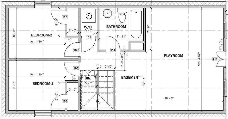 7 Day Aframes Basement Floor Plan
