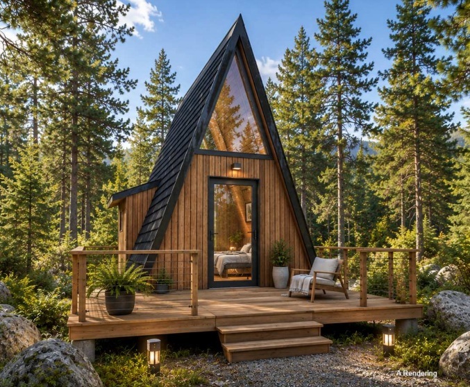The Alpine 2 Glamper by 7 Day Aframes